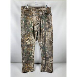 Wrangler Pro Gear Jeans Mens 38x34 Realtree Camo Pants High Rise Logo